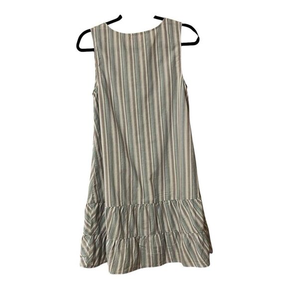 Fresh Produce Womens Size S White Multi-Color Stripe Sleeveless Shift Dress - Picture 4 of 5